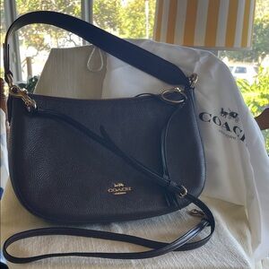 Coach Dark Brown Leather Shoulder Bag